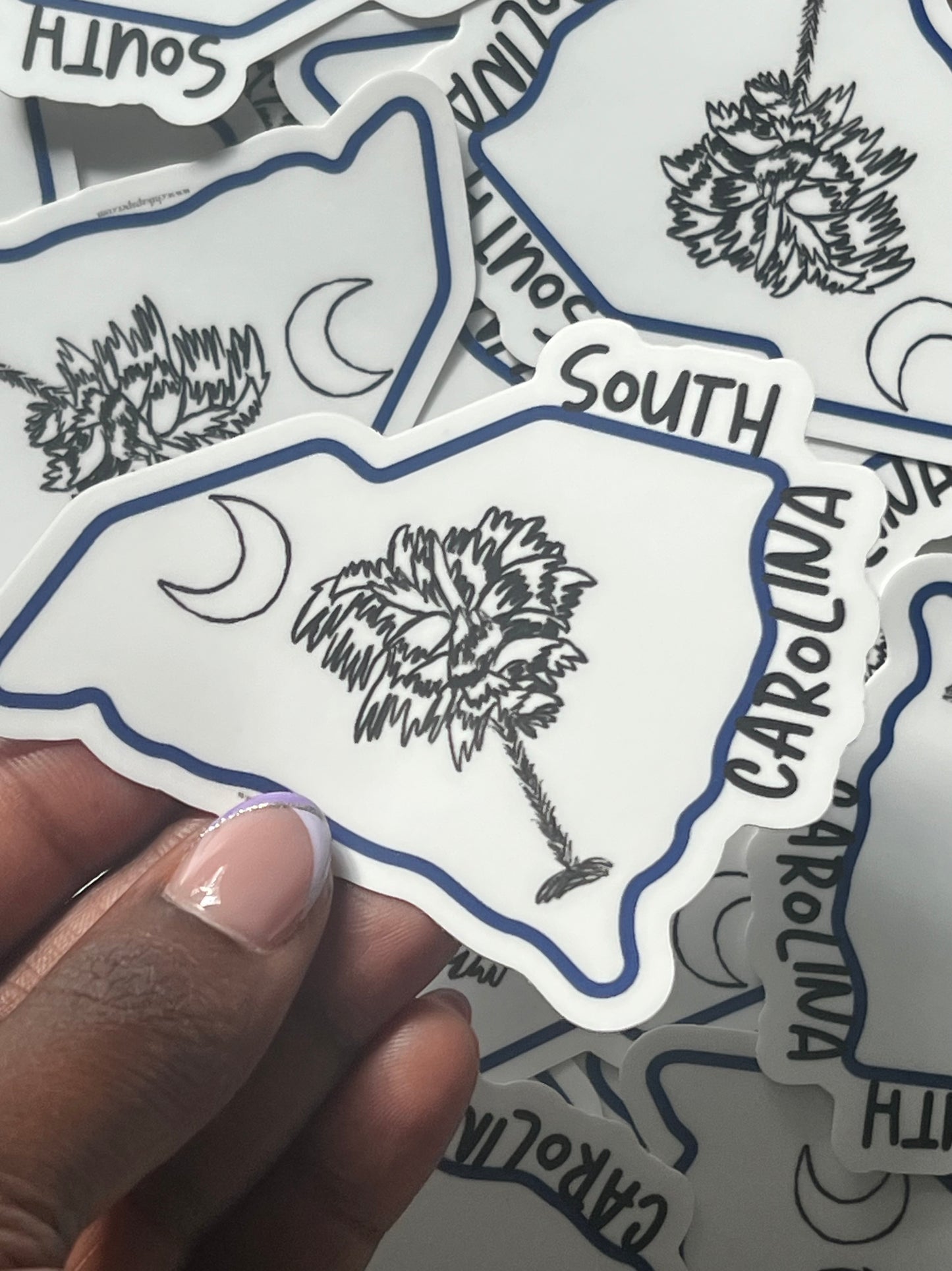 Palmetto Moon, SC Sticker