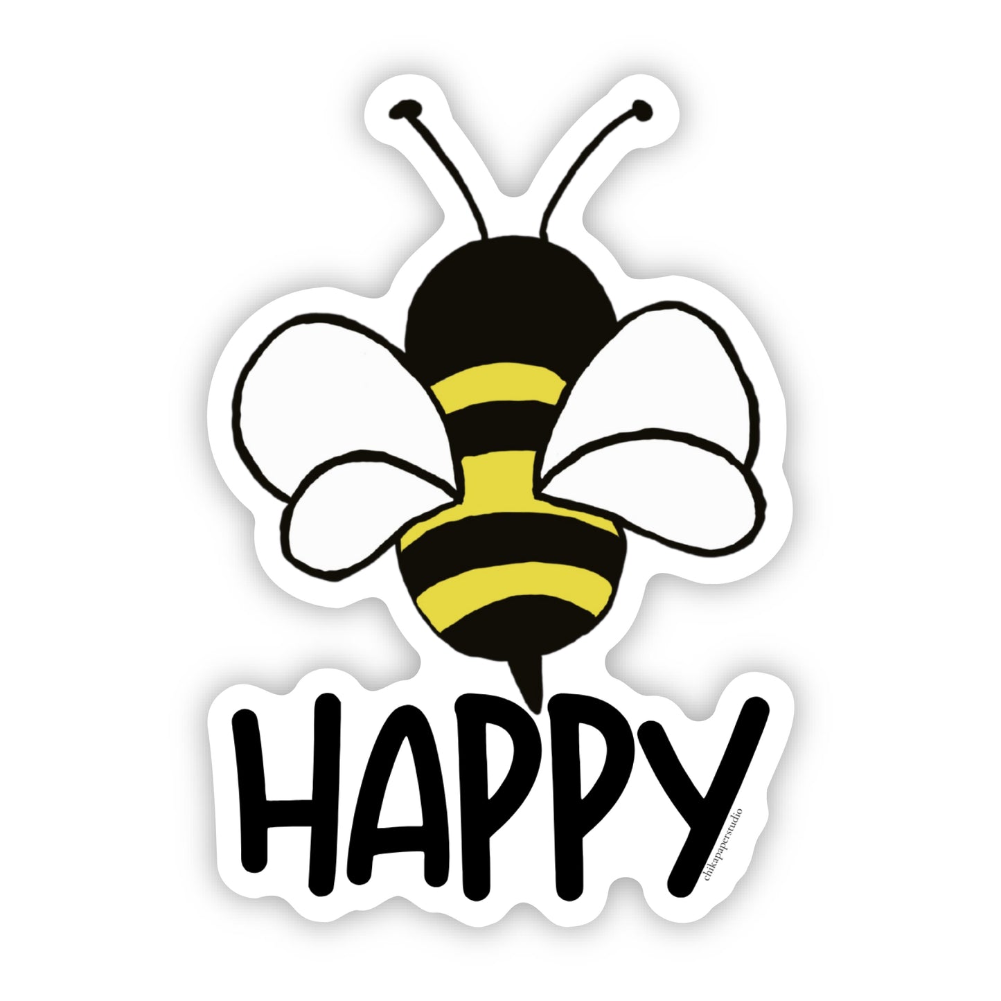 Bee Happy Sticker