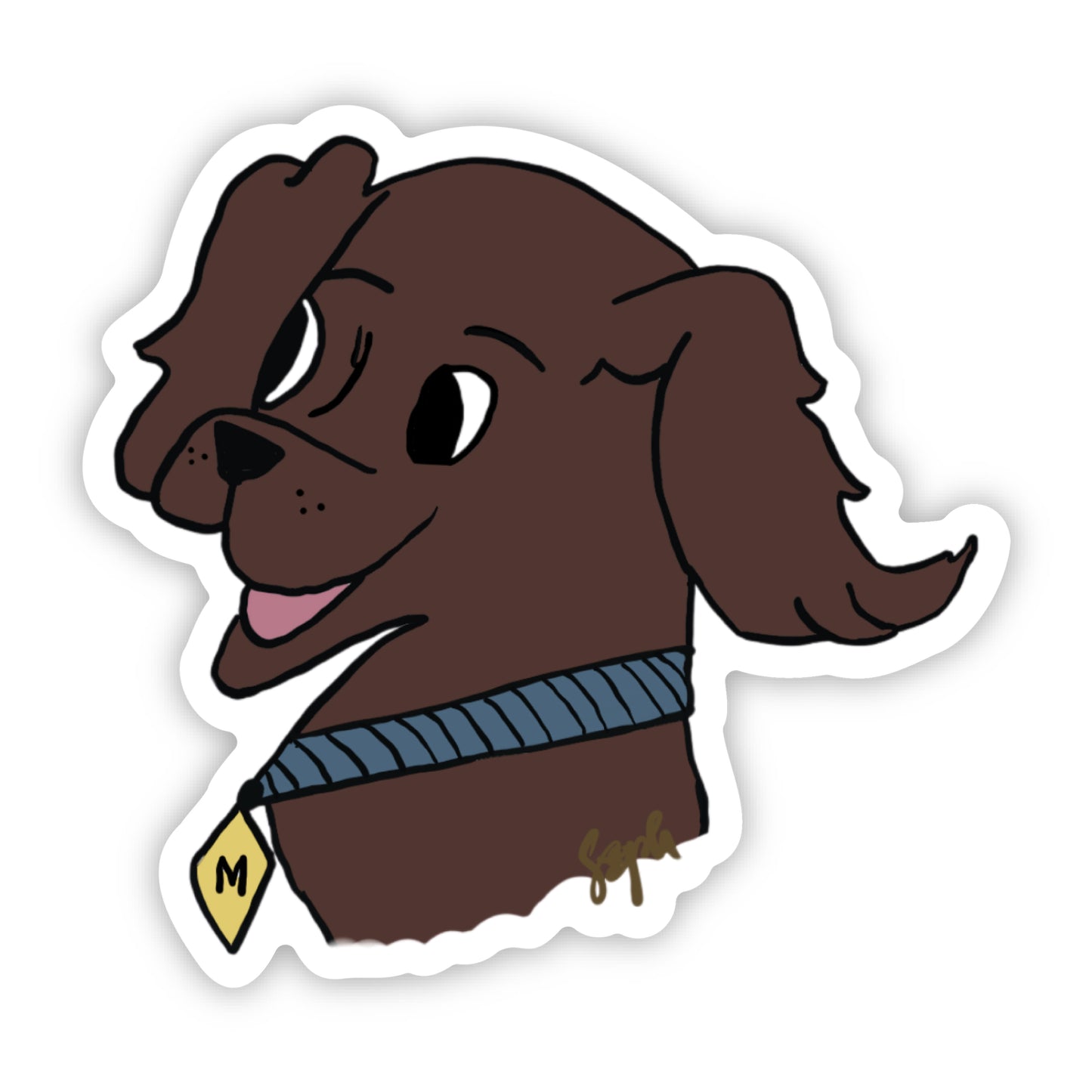 Chocolate Lab Sticker