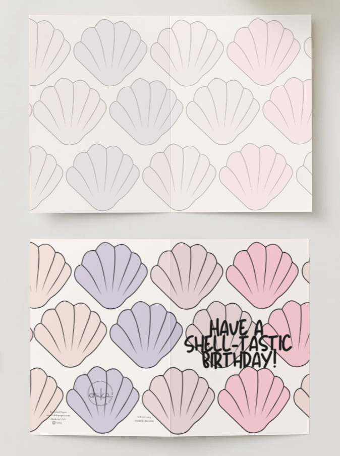Shell-tastic Bday Greeting Card