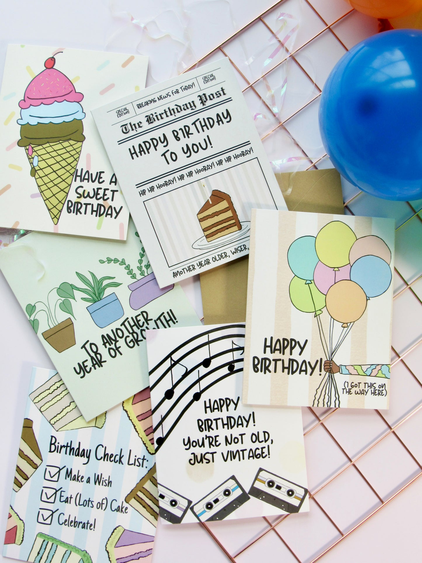 The Birthday Stack — 5-Card Birthday Bundle