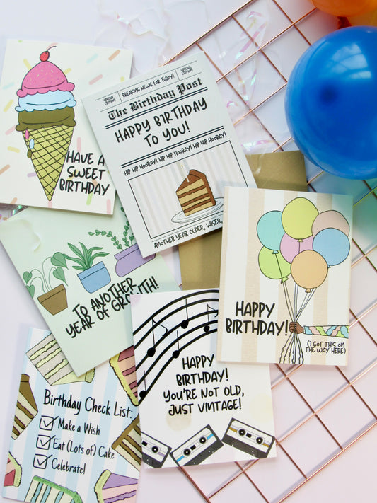 The Birthday Stack — 5-Card Birthday Bundle