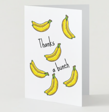 Thanks a Bunch Greeting Card