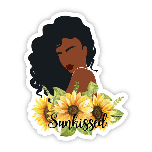 Sunkissed Brown Girl Vinyl Sticker