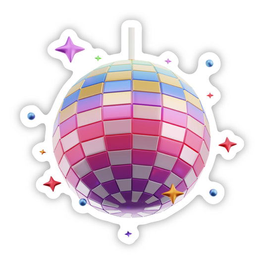 Fun Disco Ball Vinyl Sticker