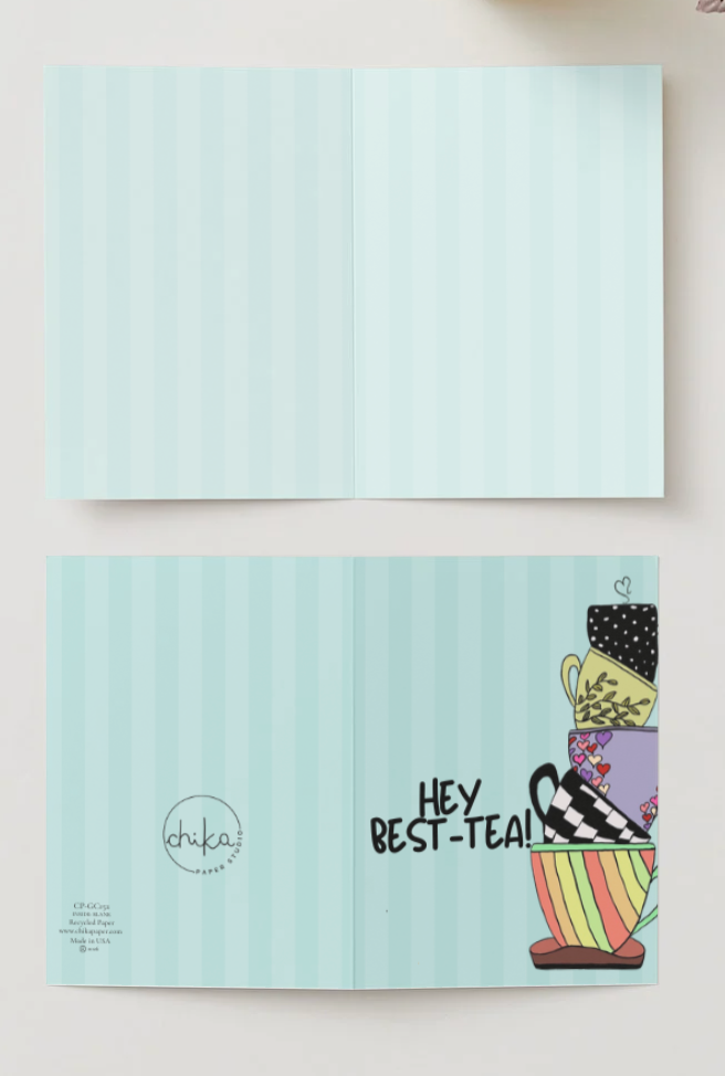 Hey Bestie Greeting Card