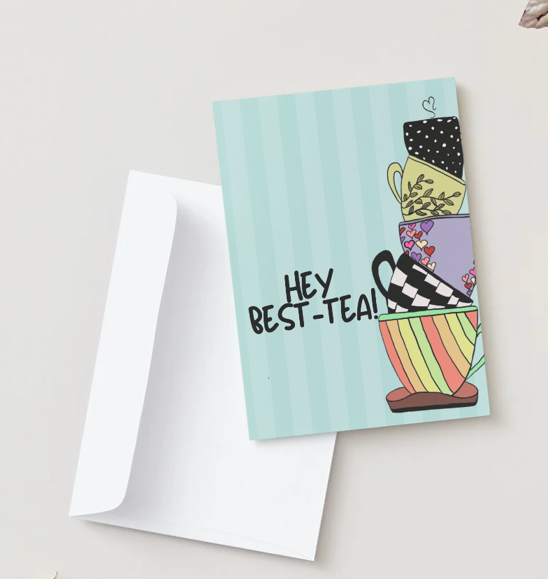 Hey Bestie Greeting Card